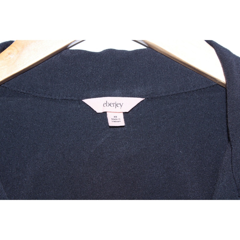 Eberjey Women's XS Black Button Up Soft Comfort Loungewear Sleeping Shirt - Picture 4 of 8